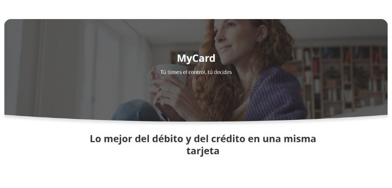 Frase de la página oficial de Tarjeta MyCard.